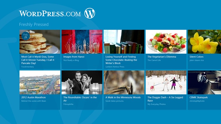 Wordpress WIndows 8