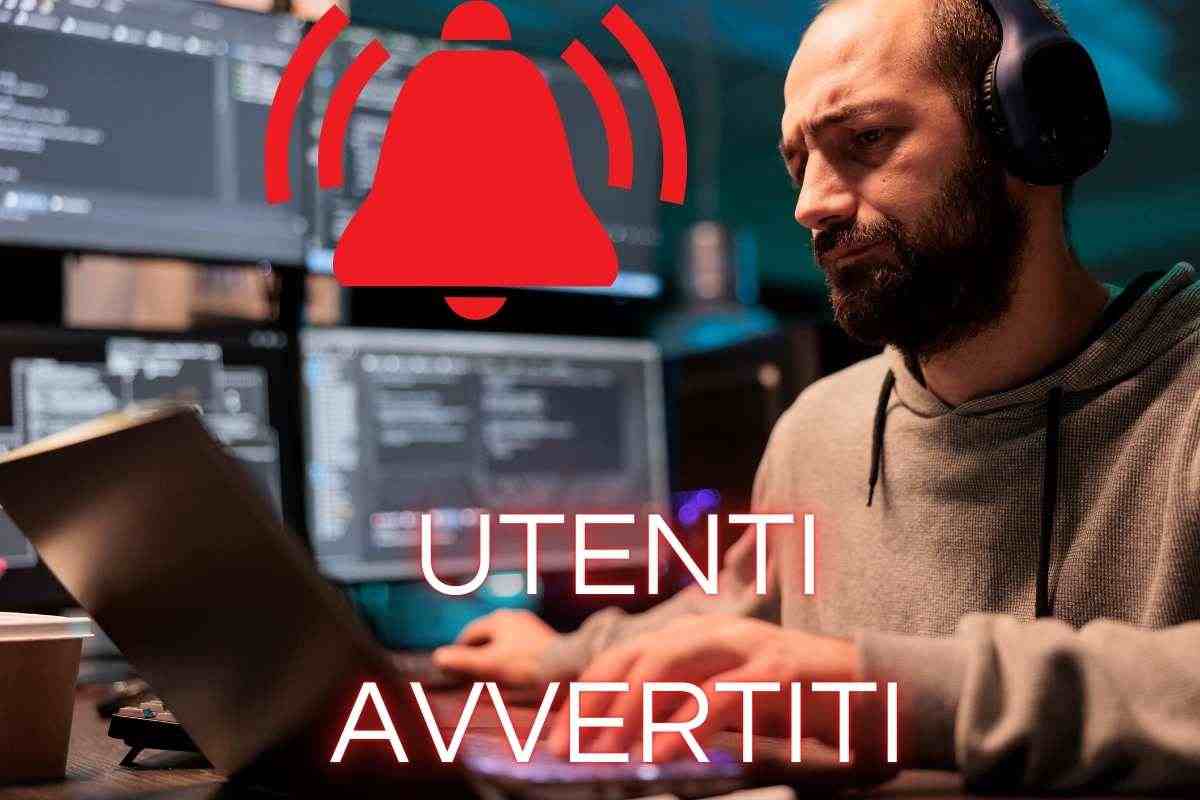 Sicurezza utenti avvertimento