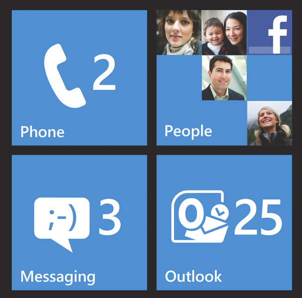 Cosa sono le live tiles di Windows Phone 7.5 Mango