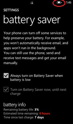 Come far durare di più la batteria dello smartphone Windows Phone