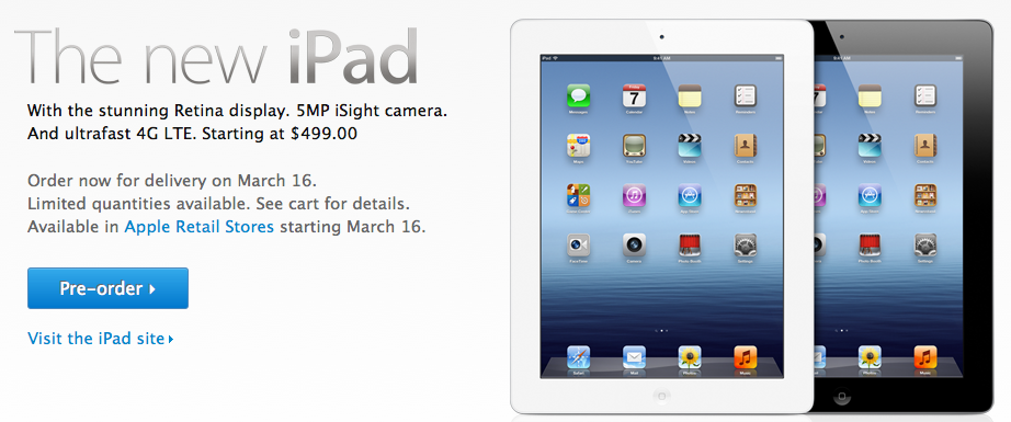 Acquistare iPad 3: disponibile il preordine online