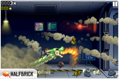 Gioco di avventura per iPhone: Jetpack Joyride