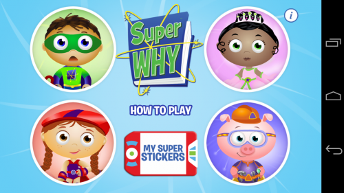 Gioco istruttivo per Android: Super Why!