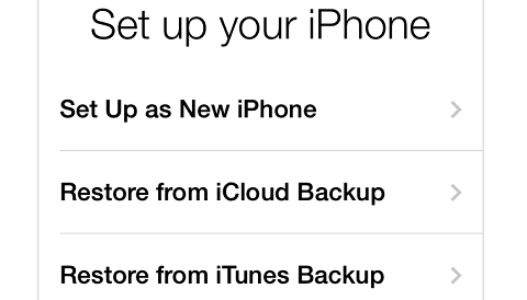 backup iphone